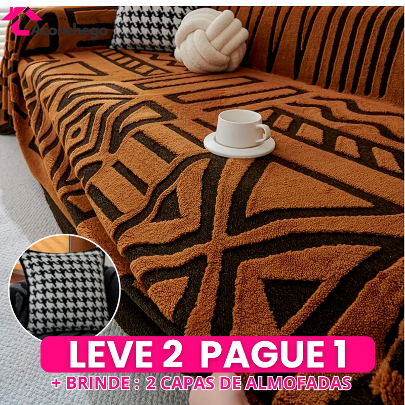 [Leve 2 Pague 1] Capa de Sofá Bella (Estilo e Conforto para seu Lar) +BRINDES: 2 Almofadas