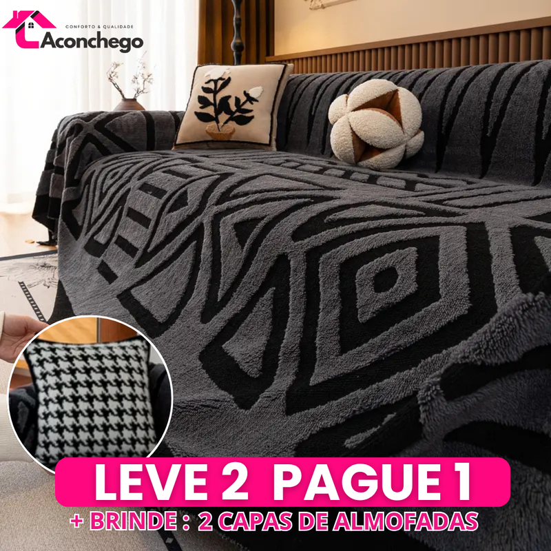 [Leve 2 Pague 1] Capa de Sofá Bella (Estilo e Conforto para seu Lar) +BRINDES: 2 Almofadas