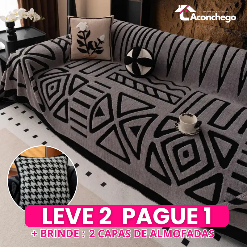 [Leve 2 Pague 1] Capa de Sofá Bella (Estilo e Conforto para seu Lar) +BRINDES: 2 Almofadas